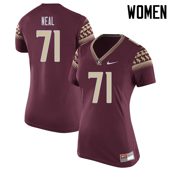 Women #71 Chaz Neal Florida State Seminoles College Football Jerseys Sale-Garent